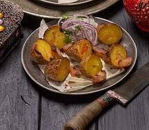 Картофель с салом