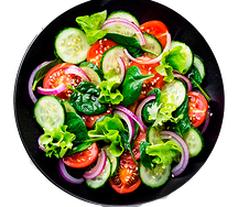 Салат овощной с сыром фета