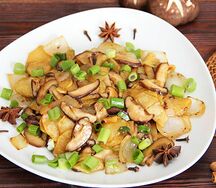 Картофель с грибами
