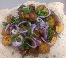 Шашлык из свинины с картошкой