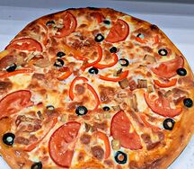 Овощная пицца с грибами