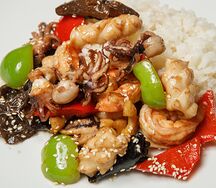 Морепродукты по-Пекински не острые