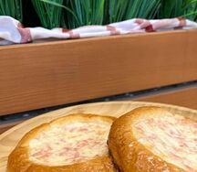 Гнездо с ветчиной и сыром