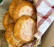 Гнездо с ветчиной и сыром