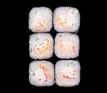 Мини-ролл с креветками 