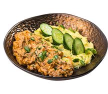 Бефстроганов с картофельным пюре