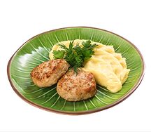 Котлеты из индейки с картофельным пюре