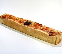 Киш с белыми грибами и мортаделлой 