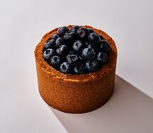 Флан с голубикой  