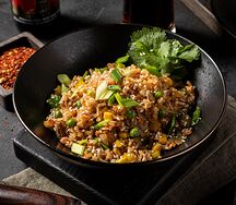 Рис с уткой по-пекински и овощами