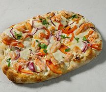 Пицца с креветками на римском тесте