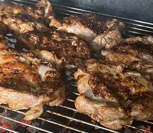 Куриное бедро без кости на мангале 