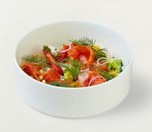 Бакинские помидоры и мурманская форель холодного копчения