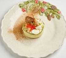 Оливье с копченой курицей