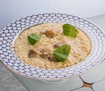 Ризотто с белыми грибами и трюфельным маслом