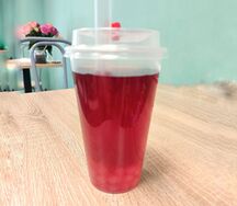  Бабл-ти (лимонад) Дыня с вишневыми джус-боллами