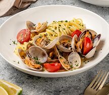 Спагетти с вонголе в белом вине