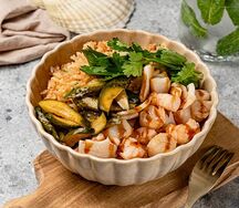 Жареный рис с морепродуктами