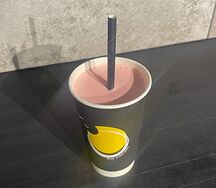 Молочный коктейль клубничный 