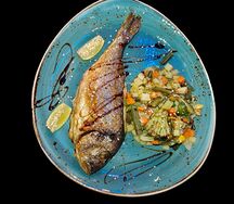 Дорадо с овощами