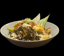 Спагетти Неро с морепродуктами