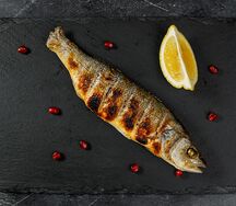 Сибас на углях