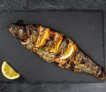 Форель речная на углях