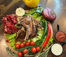 Баранья корейка на углях