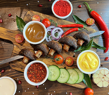 Шампиньоны на углях