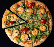 Пицца с рукколой и креветками 32 см