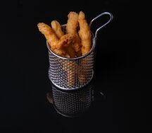 Тигровые креветки в кляре