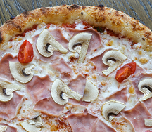 Пицца Грибная с ветчиной