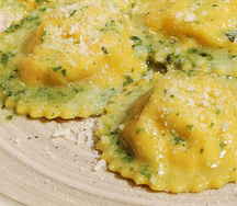 Равиоли креветки с цукини