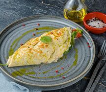 Омлет с крабом