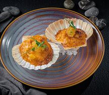 Гребешок на ракушке