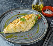 Омлет с креветками