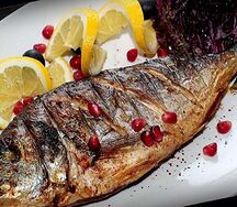 Дорадо на мангале