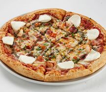 Королевские креветки в беконе с песто 33см