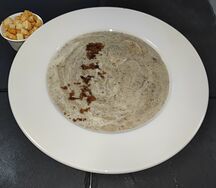 Сливочный крем-суп из белых грибов