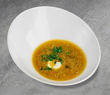Щи суточные с лесными грибами и постной сметаной