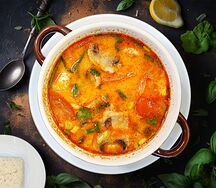 Тайский суп из курицы Том ям Га