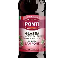 Ponti Топпинг - бальзамический уксус со вкусом малины, 250 мл
