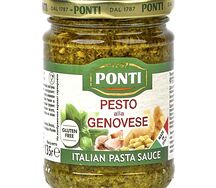 Соус Песто Alla Genovese на основе подсолнечного масла Ponti ст/б (0,135кг/0,270мл)