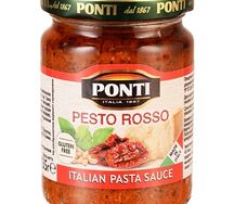 Соус Pesto Rosso на основе подсолнечного масла Ponti ст/б (0,135кг/0,270мл)