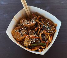 Малазийский вок с курицей