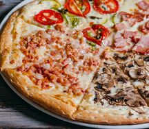 Пицца Кватро стаджиони Бьянко Четыре сезона