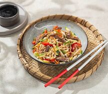 Удон с говядиной