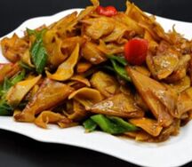 Картофель тушеный с тофу