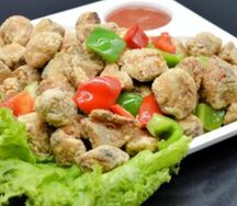 Кета в кляре кусочками