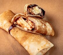 Блин с бананом и шоколадом